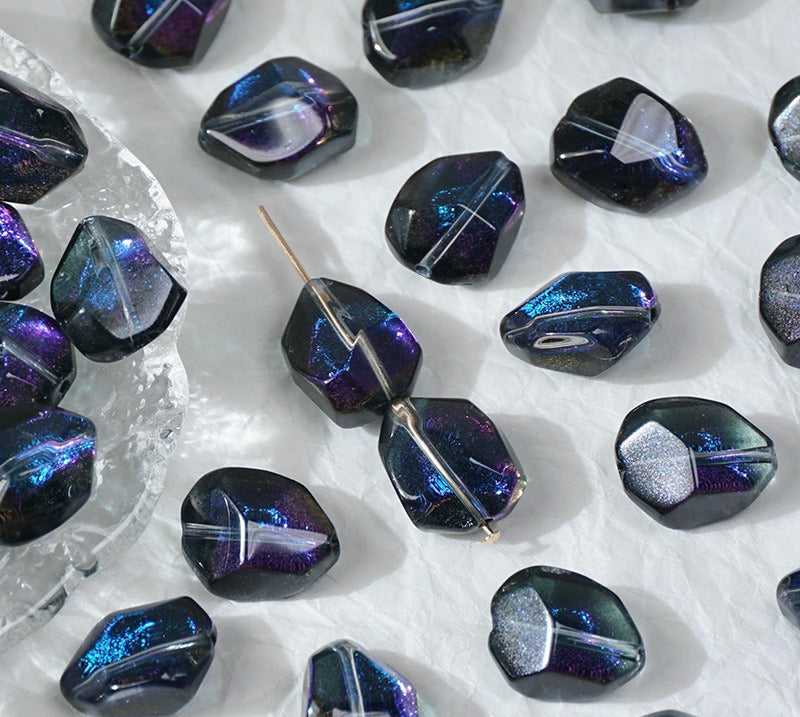 Pink Amethyst-Style Glazed Beads