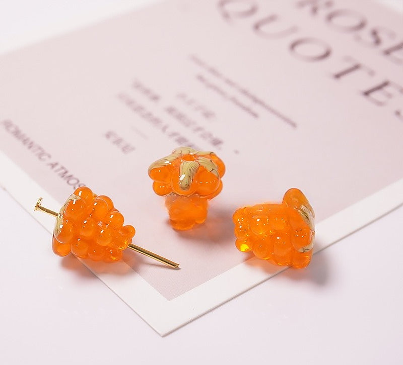 Grape Cluster Glazed Beads