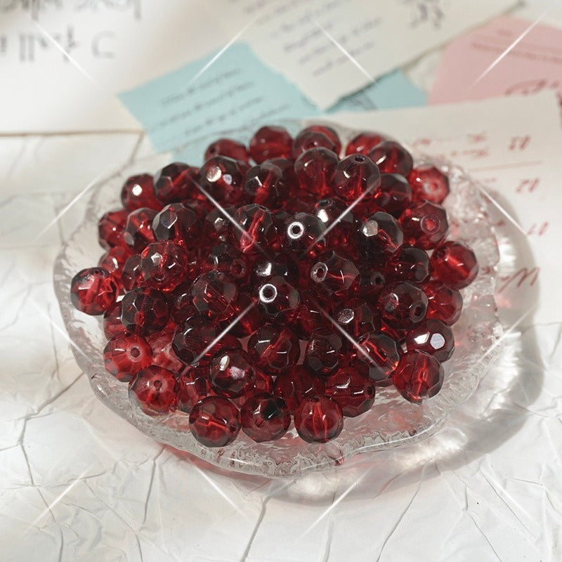 Irregular Crystal-Style Glazed Glass Beads