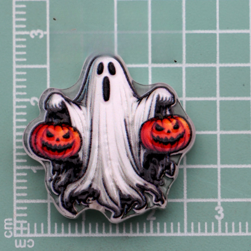 Ghost & Pumpkin Beads