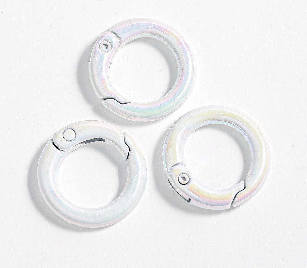 Colorful Alloy Spring Key Rings