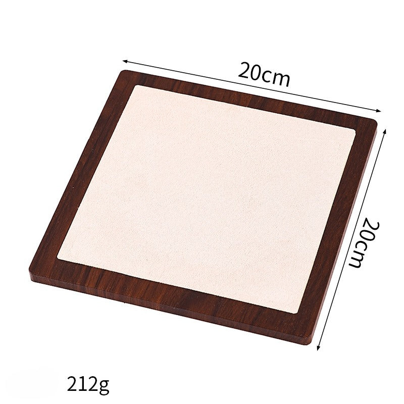 Minimalist Wooden Jewelry Display Tray – Modern Necklace, Bracelet & Earring Display Plate for Product Photography, Craft Fairs & Boutique Displays