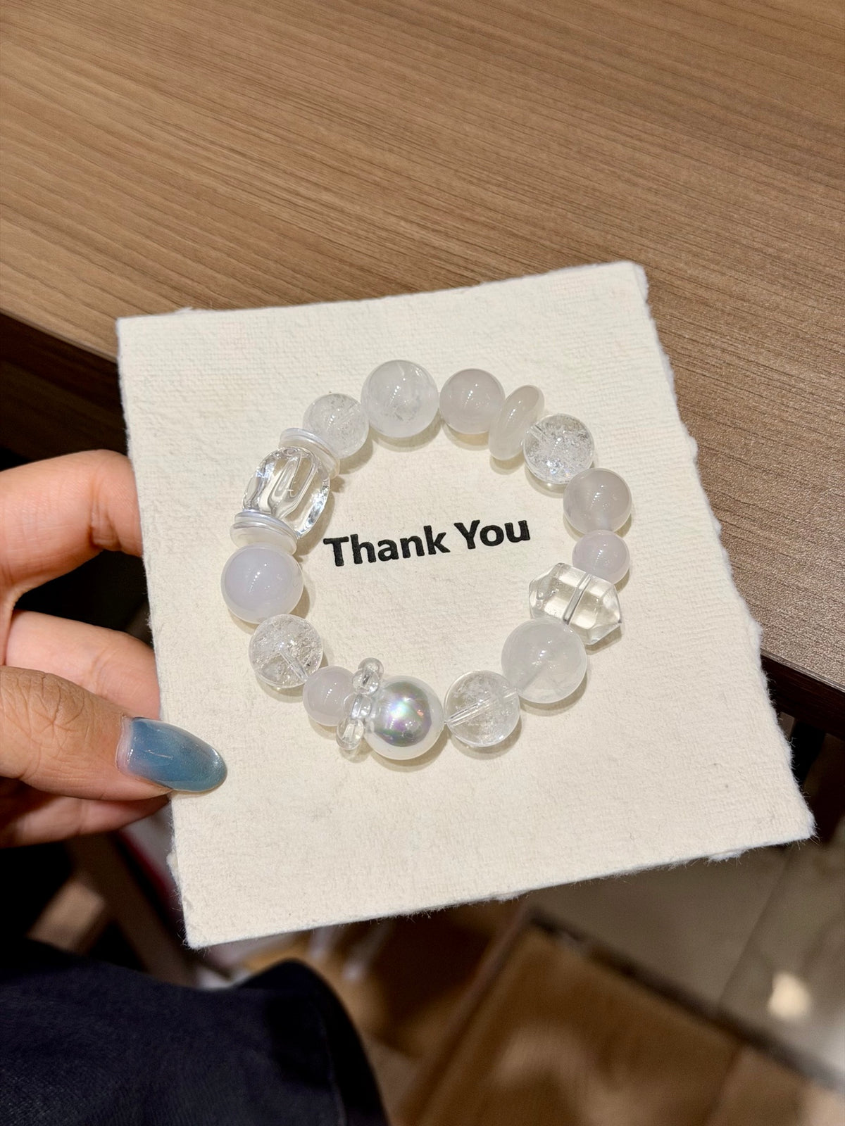 Gray Isle Agate Bracelet full strand