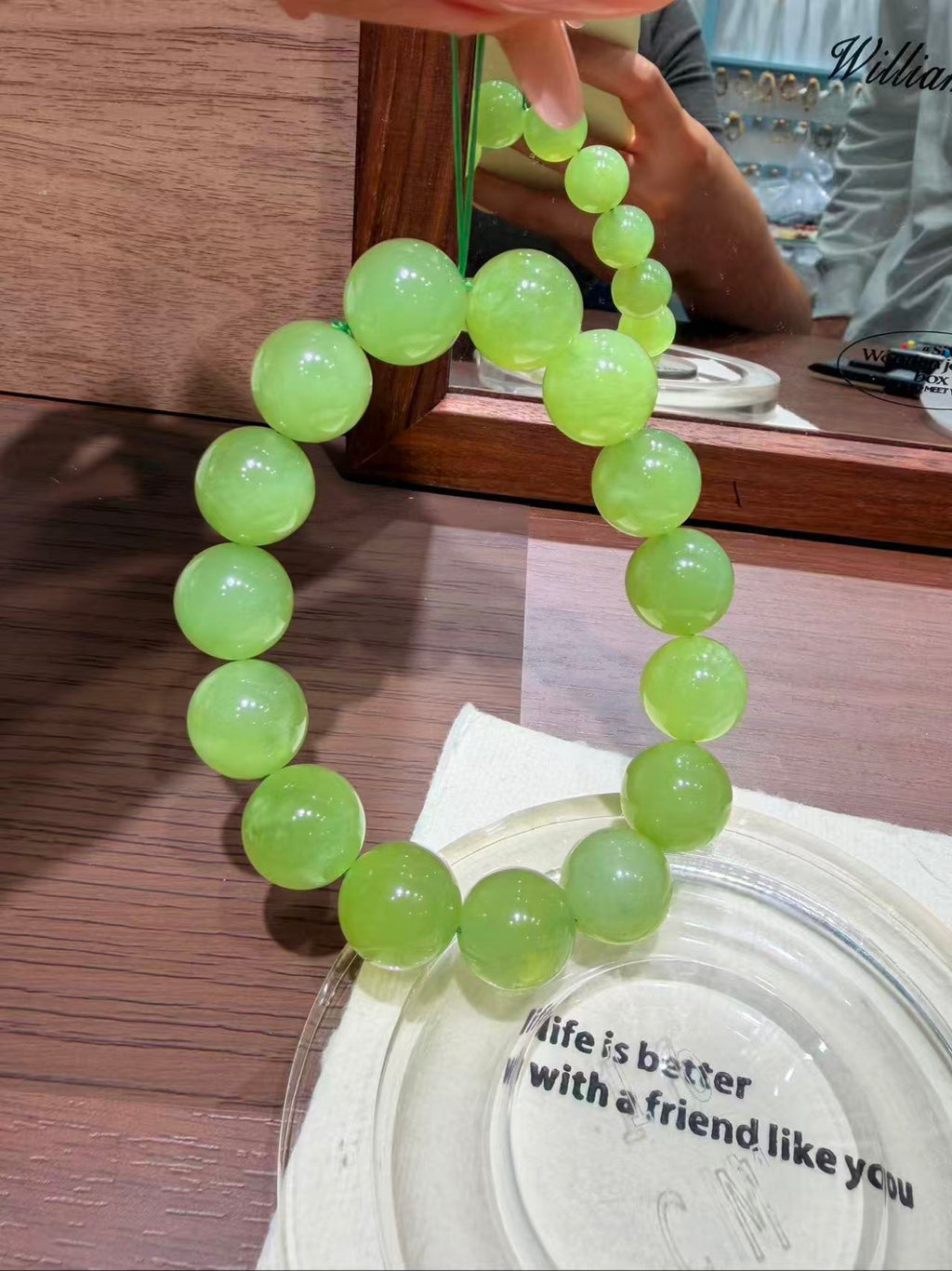 Green Grape Jade Bracelet