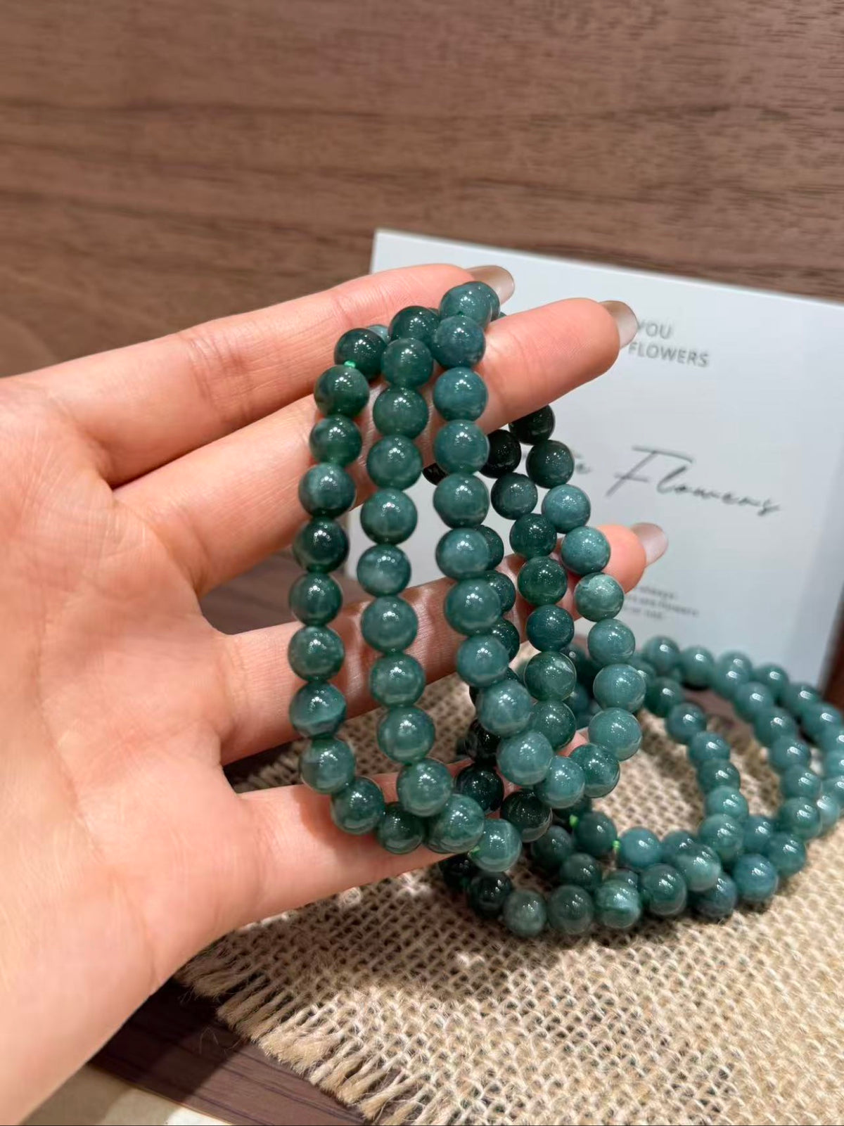 Blue Water Jadeite Bracelet