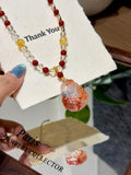 Crimson Fox Necklace