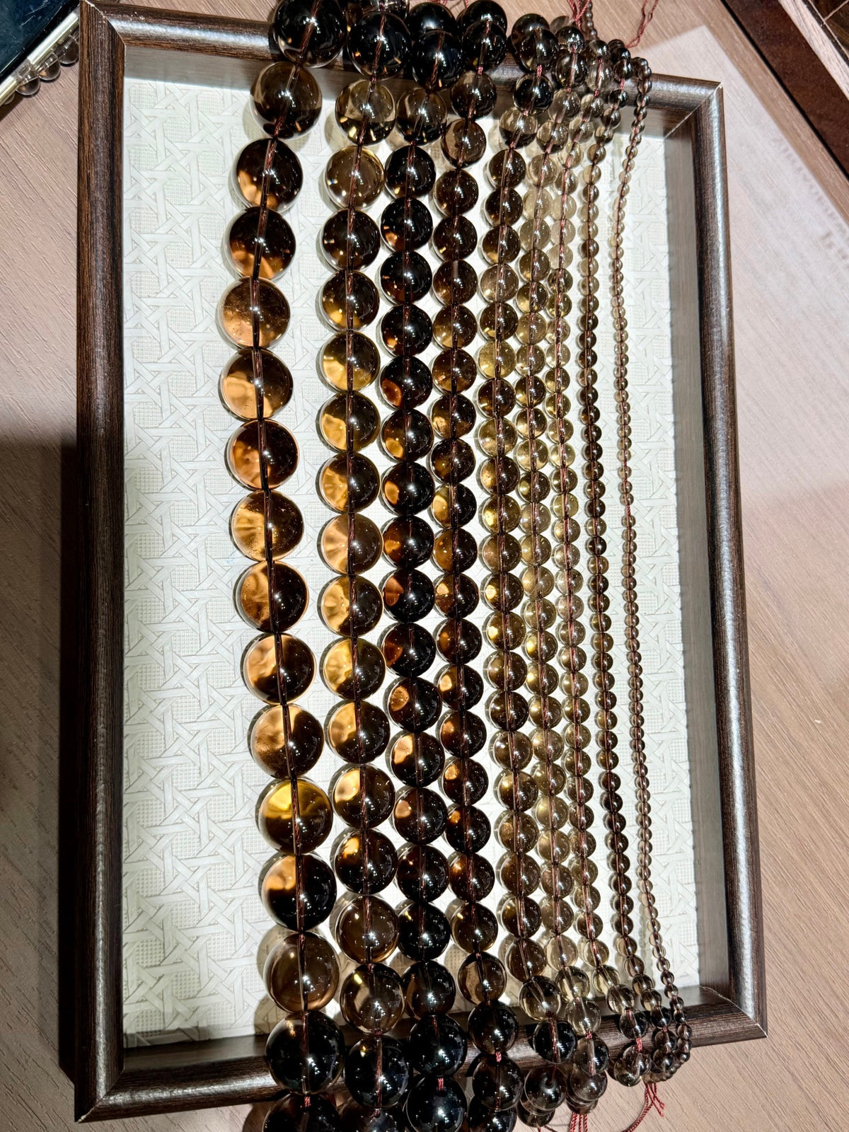 Smoky Quartz Bead Strand