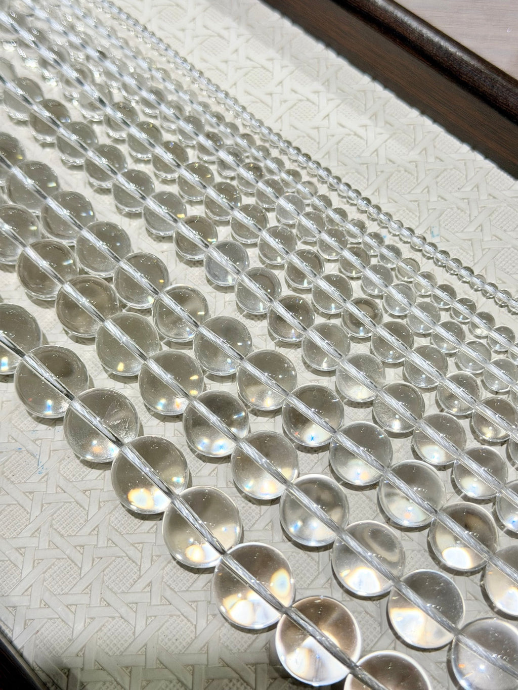Level AA Clear Quartz Bead Strand