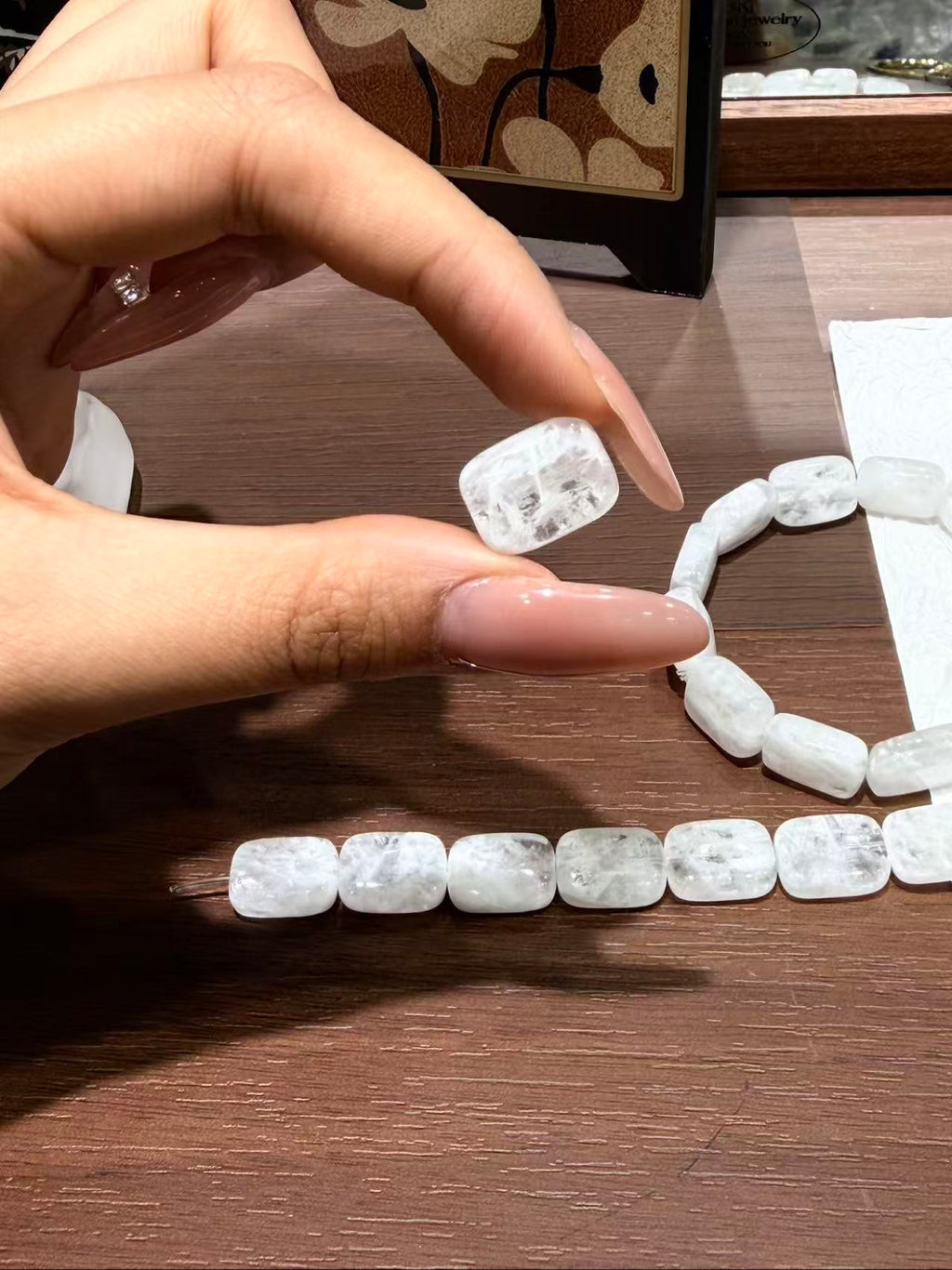 White Phantom Square Bracelet