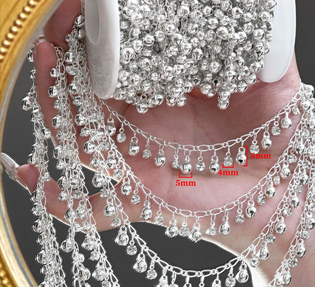 Dewdrop Crystal Dangle Chain – 10 Meters