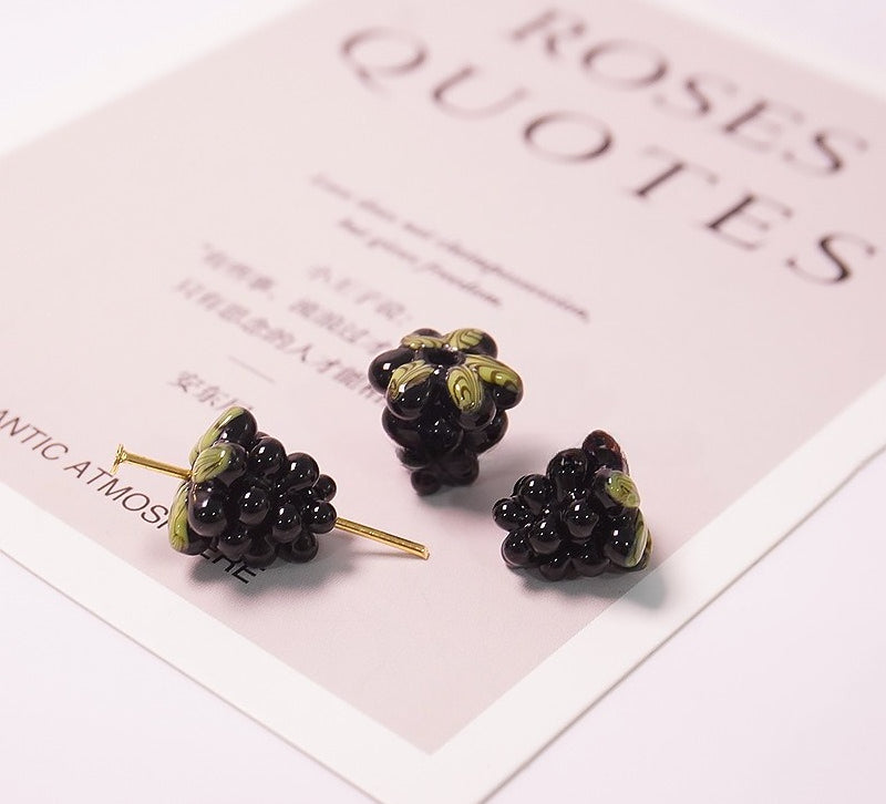 Grape Cluster Glazed Beads