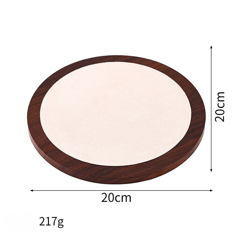 Minimalist Wooden Jewelry Display Tray – Modern Necklace, Bracelet & Earring Display Plate for Product Photography, Craft Fairs & Boutique Displays