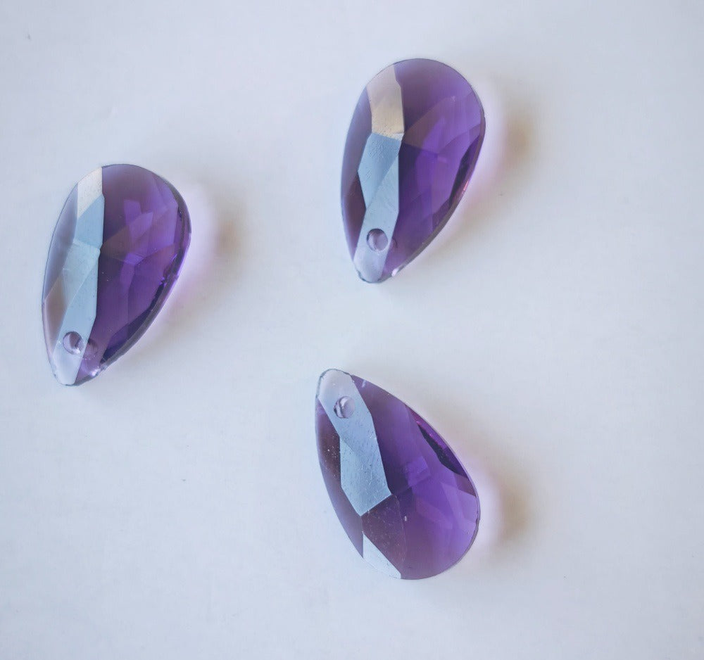K9 Crystal Glass Teardrop Pendants