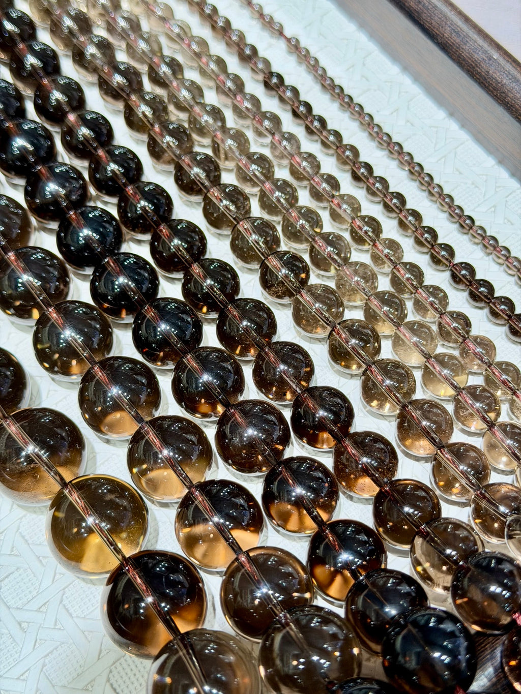 Smoky Quartz Bead Strand