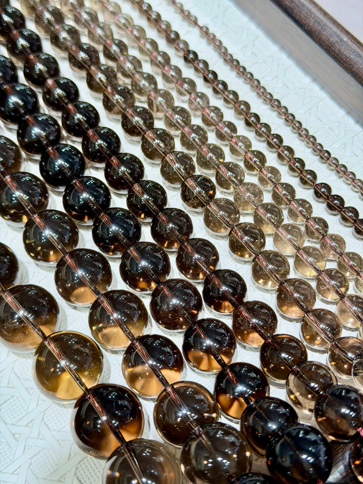 Smoky Quartz Bead Strand