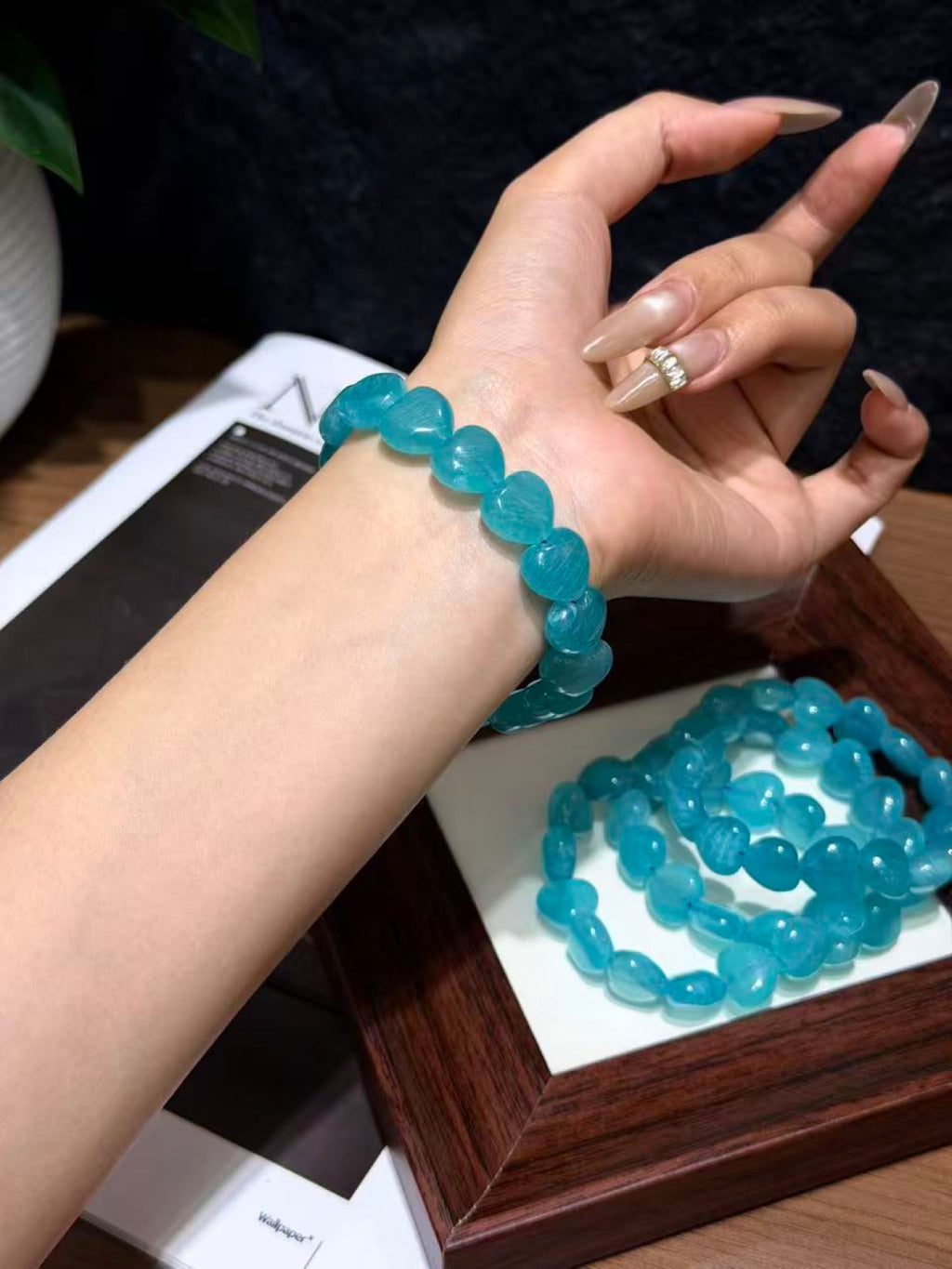 Tidal Heart Amazonite Bracelet
