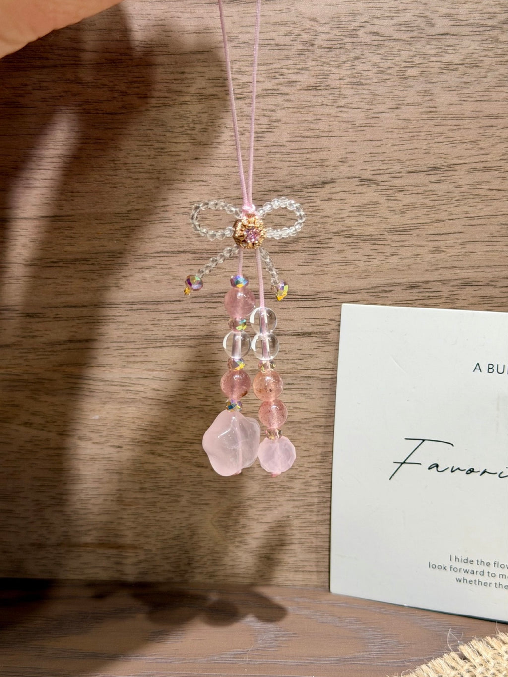 Pink Berry Star Phone Charm