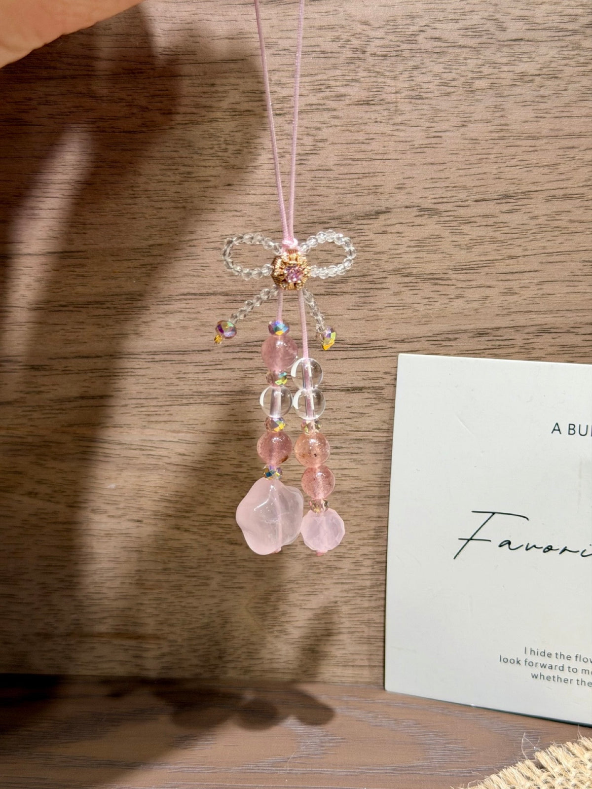 Pink Berry Star Phone Charm