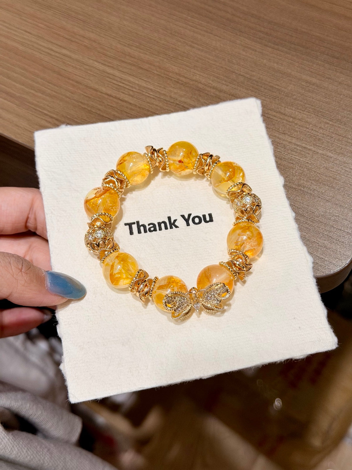 Golden Butterfly Garden Bracelet