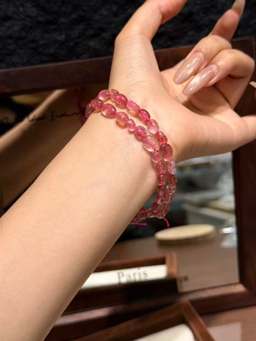 Berry Chip Bead Strand