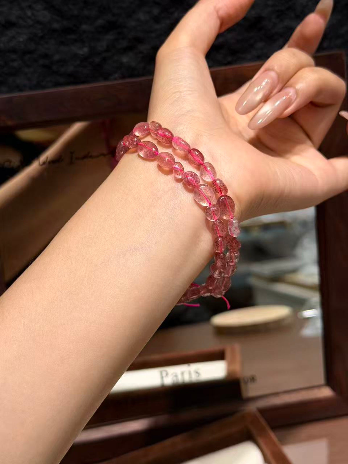 Berry Chip Bead Strand