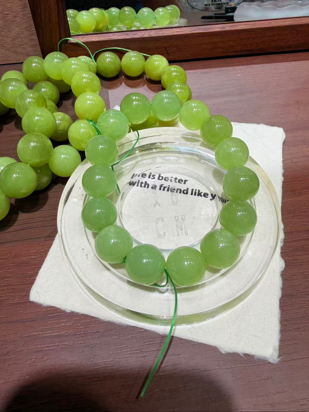 Green Grape Jade Bracelet