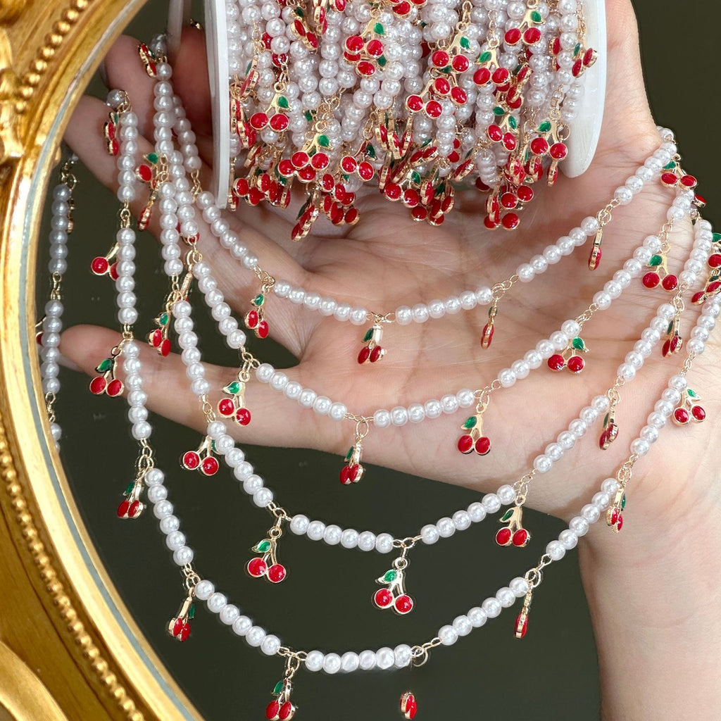 Cherry Temptation Pearl Chain – 10 Meters