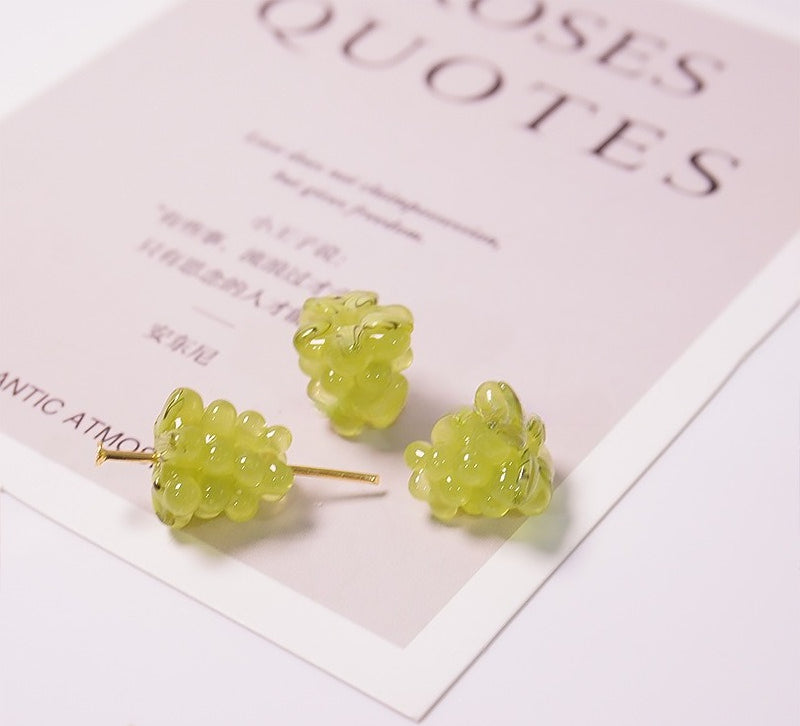 Grape Cluster Glazed Beads