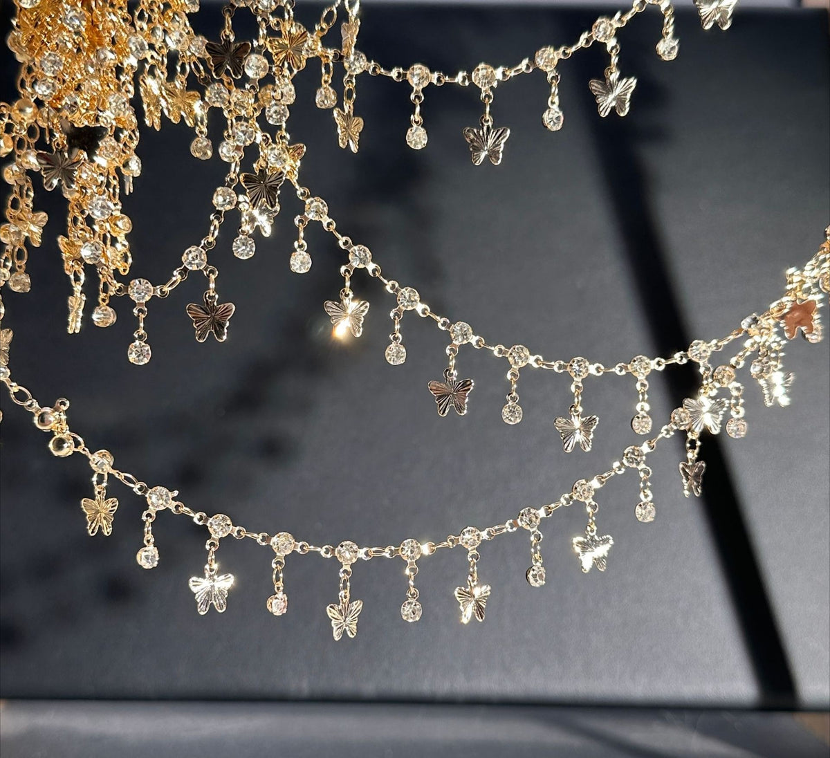 Butterfly Rhinestone Decorative Chain – 10 Meters