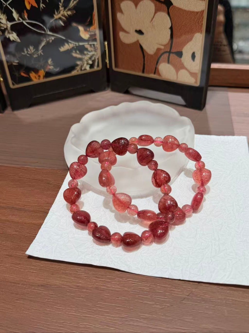 Strawberry Heart Bracelet