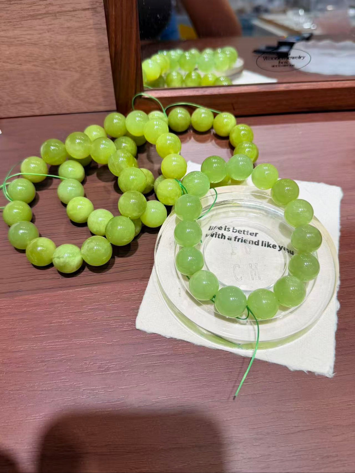 Green Grape Jade Bracelet