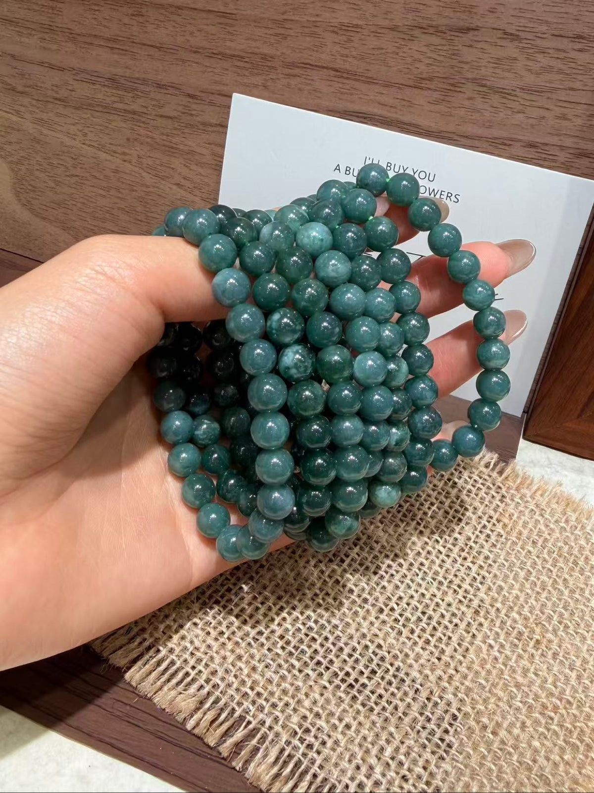 Blue Water Jadeite Bracelet