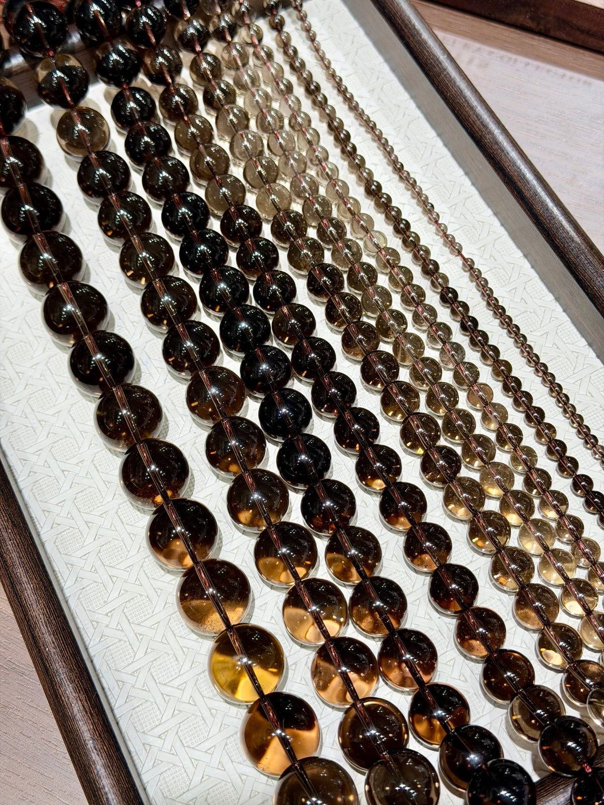 Smoky Quartz Bead Strand