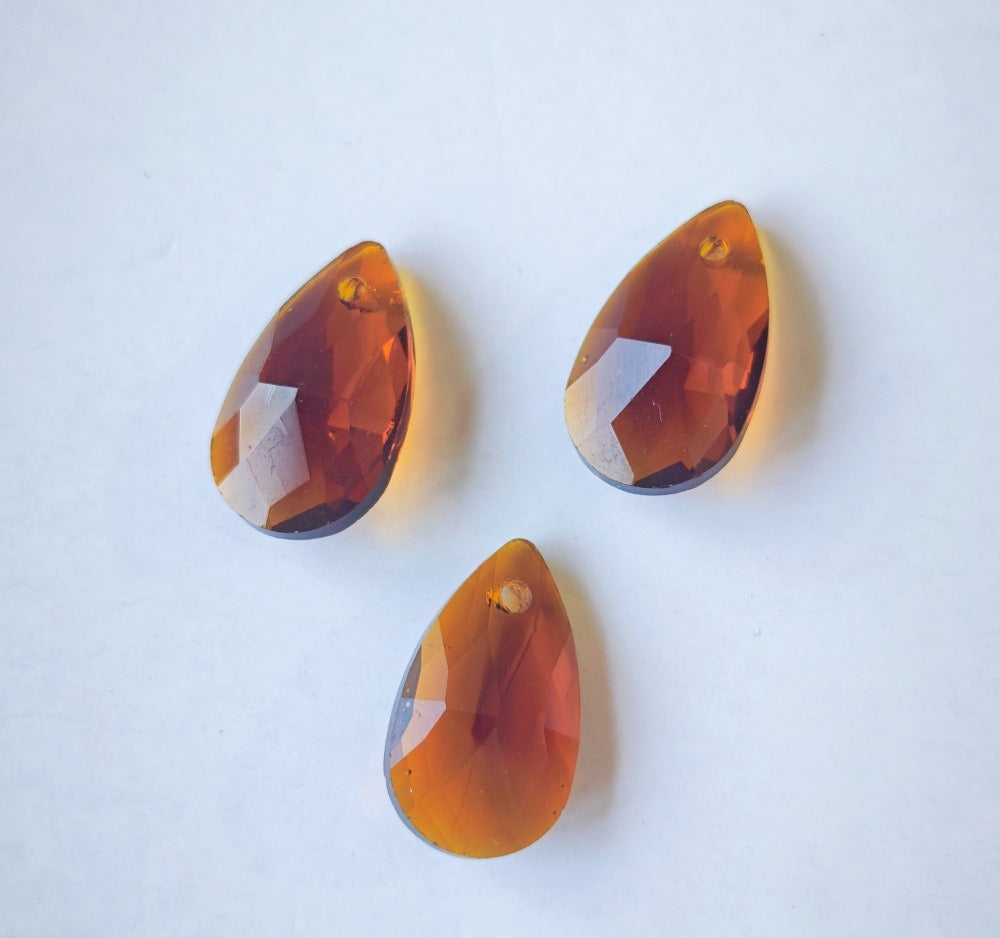 K9 Crystal Glass Teardrop Pendants