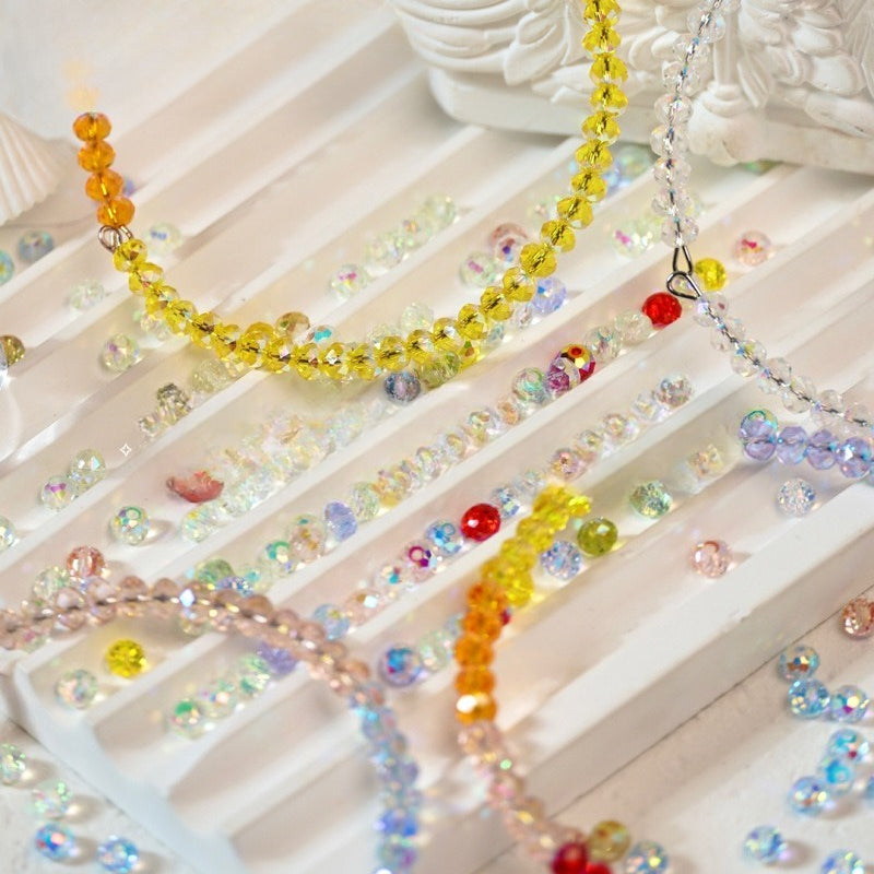 Faceted Crystal-Style Rondelle Beads