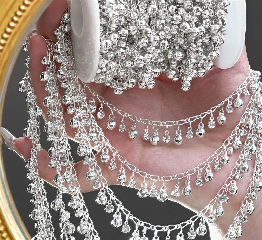 Dewdrop Crystal Dangle Chain – 10 Meters