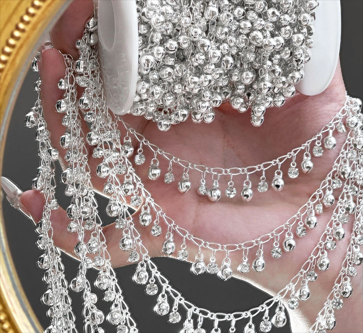 Dewdrop Crystal Dangle Chain – 10 Meters