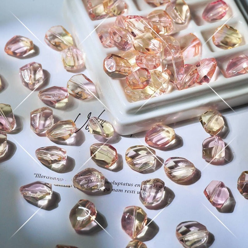 Pink Amethyst-Style Glazed Beads