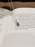 Natural Amethyst Oval Halo Pendant with Chain