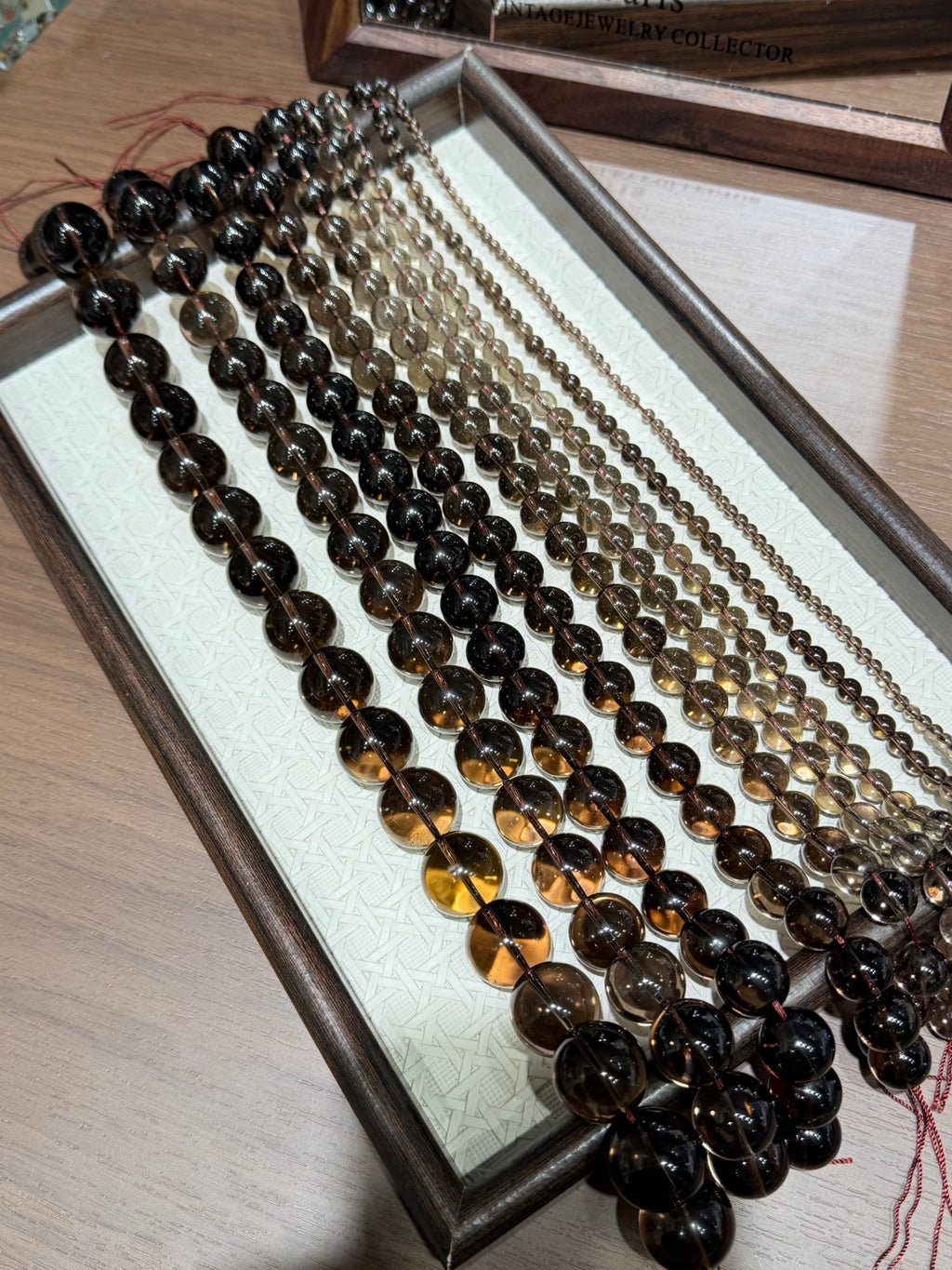 Smoky Quartz Bead Strand