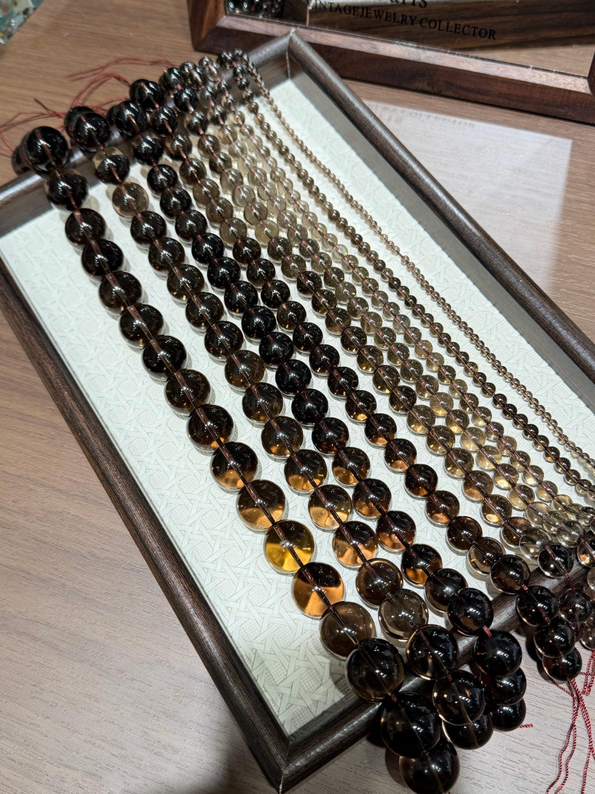 Smoky Quartz Bead Strand