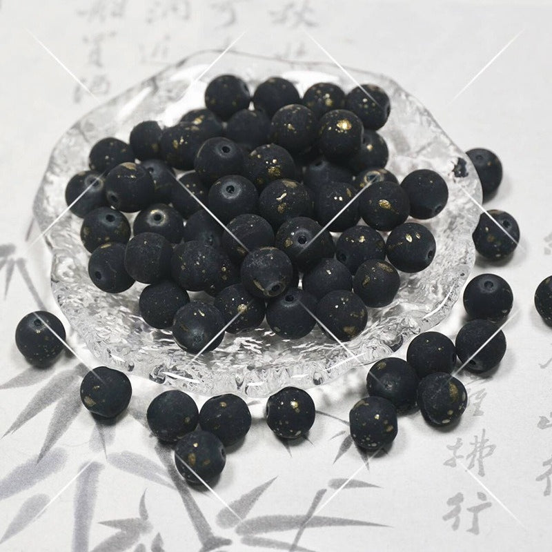 Frosted Moonlight Jade-Style Glass Beads