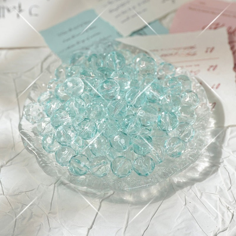 Irregular Crystal-Style Glazed Glass Beads