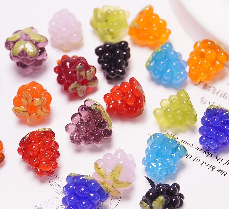 Grape Cluster Glazed Beads