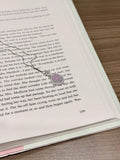 Natural Kunzite Oval Halo Pendant with Chain