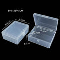 Clear Rectangular PP Plastic Storage Box – Transparent Small Parts Organizer for Jewelry Beads, Charms, Craft Supplies & Hardware