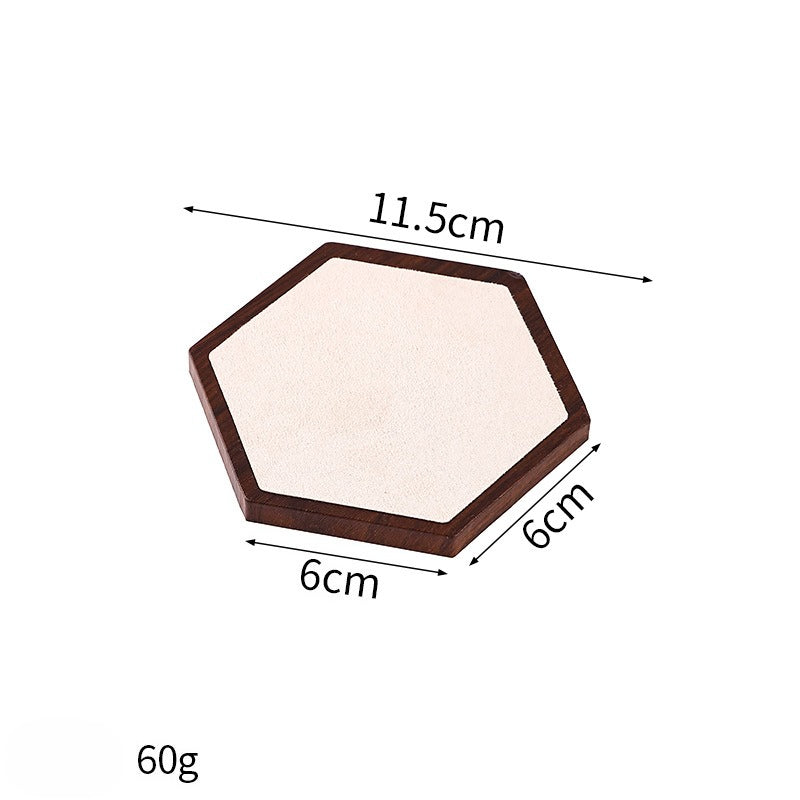 Minimalist Wooden Jewelry Display Tray – Modern Necklace, Bracelet & Earring Display Plate for Product Photography, Craft Fairs & Boutique Displays