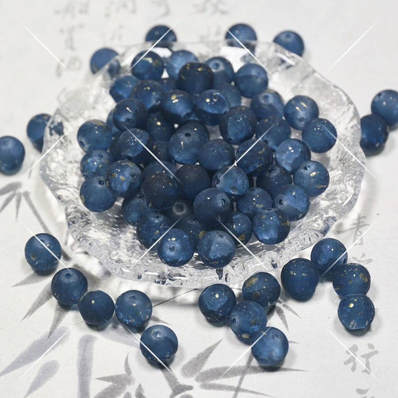 Frosted Moonlight Jade-Style Glass Beads