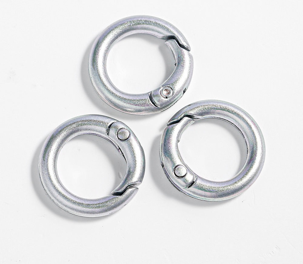 Colorful Alloy Spring Key Rings