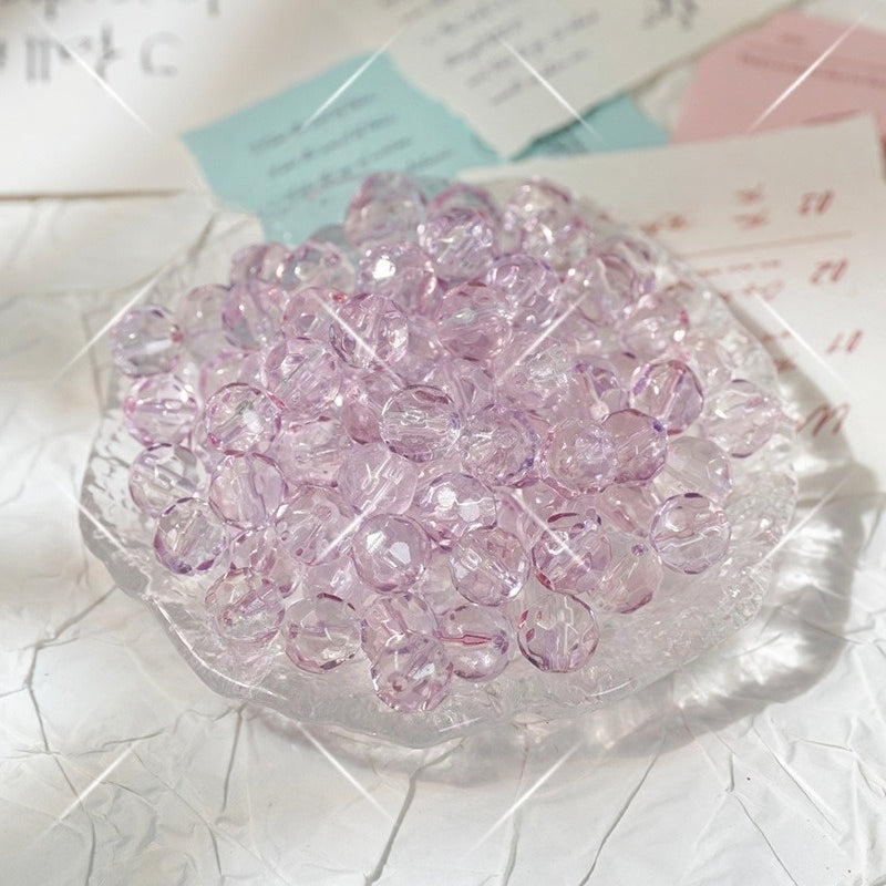 Irregular Crystal-Style Glazed Glass Beads
